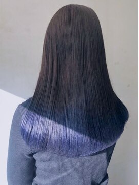 アイティーバイアルバム 松戸店(IT by ALBUM) ブルーグレージュアッシュブラックデザインカラー_ba327651