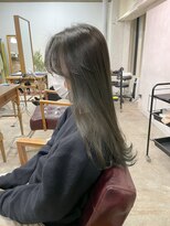 アリー 原宿 表参道(ALLY)&nbsp;【ALLY 濱田】ブリーチ無しオリーブグレージュ