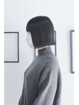 ノード(NODO)&nbsp;黒髪の切りっぱなしボブ