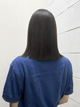 ココ 原宿(KOKO) 黒髪小顔クラゲヘアーオリーブグレーココアベージュ