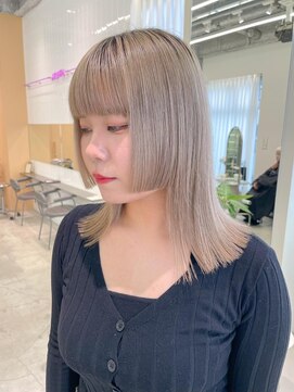 ユーリ(JUURI) ミルクティー / 顔まわり / 姫カット / ミディアム