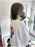 ウルフイヤリングカラー立体感小顔丸み乾かすだけ