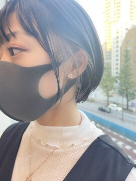 グーフィートーキョー 銀座(Goofy Tokyo) Goofy銀座/イヤリングカラー/透明感ベージュ/ショートボブ