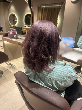 ショコラ アン 横須賀中央 透明感たっぷり！ ブリーチありのピンクパープルカラー♪