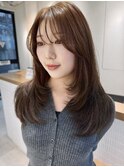 髪質改善＊ベージュロングハイライトカラー＊【Zina京都河原町】