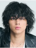 マッシュウルフ波巻きツイストスパイラルパーマ黒髪fifth原宿