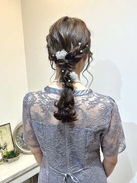 ヘアコレクション アンジュ(Hair collection Unge) ゆるふわ編みおろしアレンジ＊
