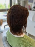 外ハネくびれボブ ヘナカラー　福岡 久留米