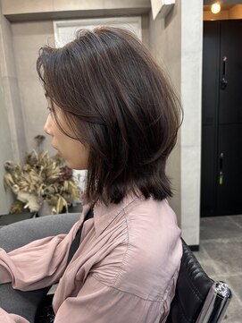 ファビ 渋谷(Fab) くびれヘア/暗めカラー/アプリコットオレンジ/縮毛矯正