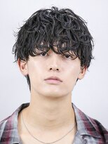 オーシャントーキョー 大阪(OCEAN TOKYO)&nbsp;シャドウパーマ波巻きパーマツーブロック無造作マッシュ