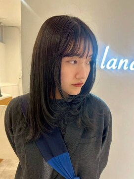 大人可愛いレイヤーカット×ダークグレー☆