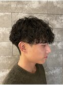 メンズマッシュ波巻きスパイラルパーマメンズパーマ