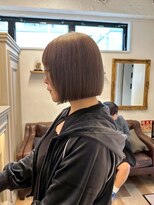 ロマリア ヒルズ 表参道 原宿(Lomalia HILLS)&nbsp;ベージュボブ[表参道/原宿/ダブルカラー/ケアブリーチ/縮毛矯正]