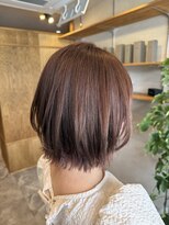トゥーリ 大野城下大利店(tuuli)&nbsp;20.30.40代ミディアム髪質改善矯正×ピンクベージュ