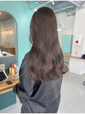 大人可愛いベージュブリーチなしカラー透明感