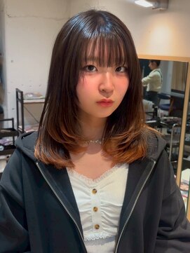 エフェスト 二条店(efesto) 毛先にくすみオレンジ♪