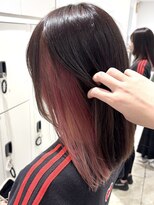 ケンジ 平塚 アネッタ(KENJE annetta) 【インナーカラー】ピンクブラウン&カシスピンク