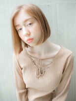 ルティア(Lutia) ダブルカラー 切りっぱなしボブ 簡単スタイリング