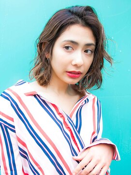 リリアン 表参道(relian) ニュアンスウェーブミディアムボブ☆relian表参道