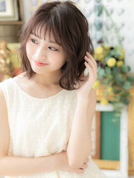 カバーヘア ブリス 上尾西口店(COVER HAIR bliss) くせ毛風シースルーバング小顔ウェットヘアb上尾20代30代40代