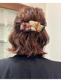 ハーフヘアアレンジ