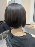 恵比寿 大人ボブ ショートボブ 白髪染め 髪質改善