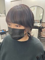 ピース(PEACE)&nbsp;ウルフ/インナーカラー/ショート/ハイライト/骨格矯正