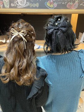 ロア 福岡天神本店(LORE) ハーフアップ／ライブヘアアレンジ