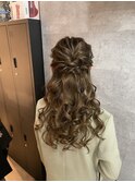 ルーズハーフアップ