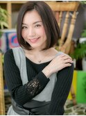 グレージュアッシュ小顔切りっぱなしボブc5北浦和20代30代40代