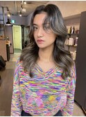ハイライト、レイヤーカット、グレージュ、バレイヤージュ