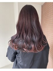 石橋阪大前/髪質改善/裾カラー/エンドカラー/ピンクカラー