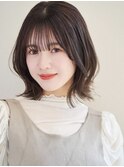 似合わせ イメチェンヘアスタイル ハッシュカット フルバング