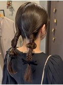 タイトツイン♪/パーティーヘアセット