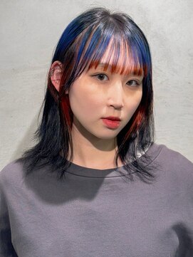 オジョマノ(OjOmano) ブリーチインナーカラーダブルカラーハイライト髪質改善20代30代