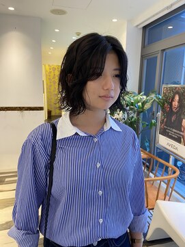 ビファインクーアヴェダ(Be fine coo AVEDA) ボブパーマ スタイリング簡単◎ゆるウェーブ