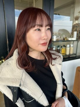 フィルム(FiLMs) レッドブラウン/レイヤーカット