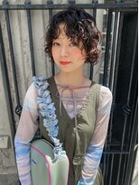 カシェ ナカザキ(CACHE NAKAZAKI)&nbsp;ミディアム/スパイラルパーマ/ピンクブラウン