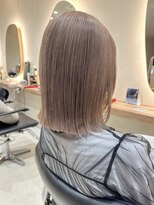 ヒビヲ(HIBIO) ショートボブタッセルボブ切りっぱなしボブハイトーンカラー韓国