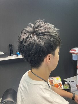 ゴースト(GHOST) 2ブロック/束感ショート/メンズショート