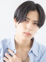 モッズヘアメン 札幌月寒店(mod's hair men) 清潔感センターパート重めブラックメンズカットe札幌月寒