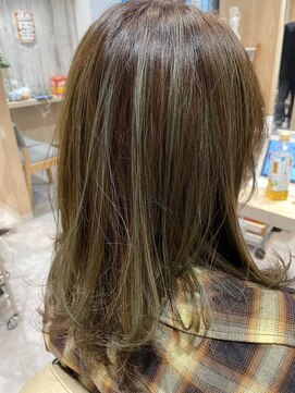 エヌアンドエー せんげん台店(N&A) 個性派ハイライト/メッシュ ケアブリーチオンカラー