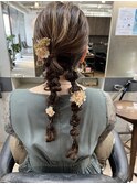 【Luccica Paris takako】ツイン編みおろし×ヘアアレンジ