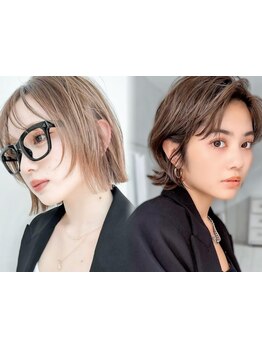 [カラー+スチームハホニコTr\6500]ケアカラーで色持ち◎ブリーチをしなくても透明感の高い色味に【大宮】