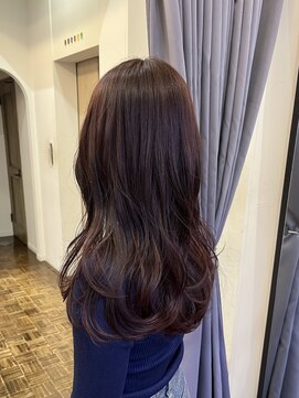 ヘアーアイスカルテット(HAIR ICI QUARTET) 冬トレンド◎暖色カラー×レッドブラウンの艶ロング