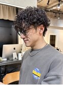 プードルパーマ/海外風/波巻きマッシュ/刈り上げ