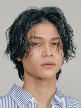 フィフスパーク(fifth PARK) 渋谷波巻きツイストスパイラル強め無造作パーマ束感メンズカット