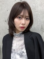 ガーデン 渋谷(GARDEN)&nbsp;韓国風ハッシュカットレイヤーミディアムシースルーバングヘア