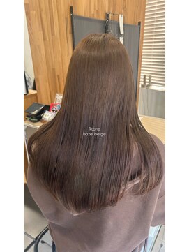 ネオリーブウリ 二子玉川店(Neolive uri) ミディアムヘア暗めカラーデザインカラーフェイスフレーミング