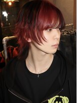 オルン(ORGN.) 【メンズセクションカラー】赤黒でシックな質感に。